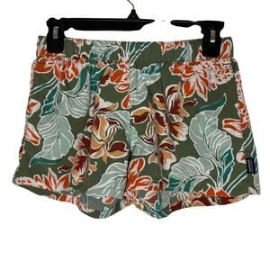 Patagonia Women’s Shorts Small Floral Island Hemp Elastic Waist Outdoor